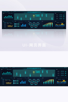 网络机房后台运维展示可视化数据大屏