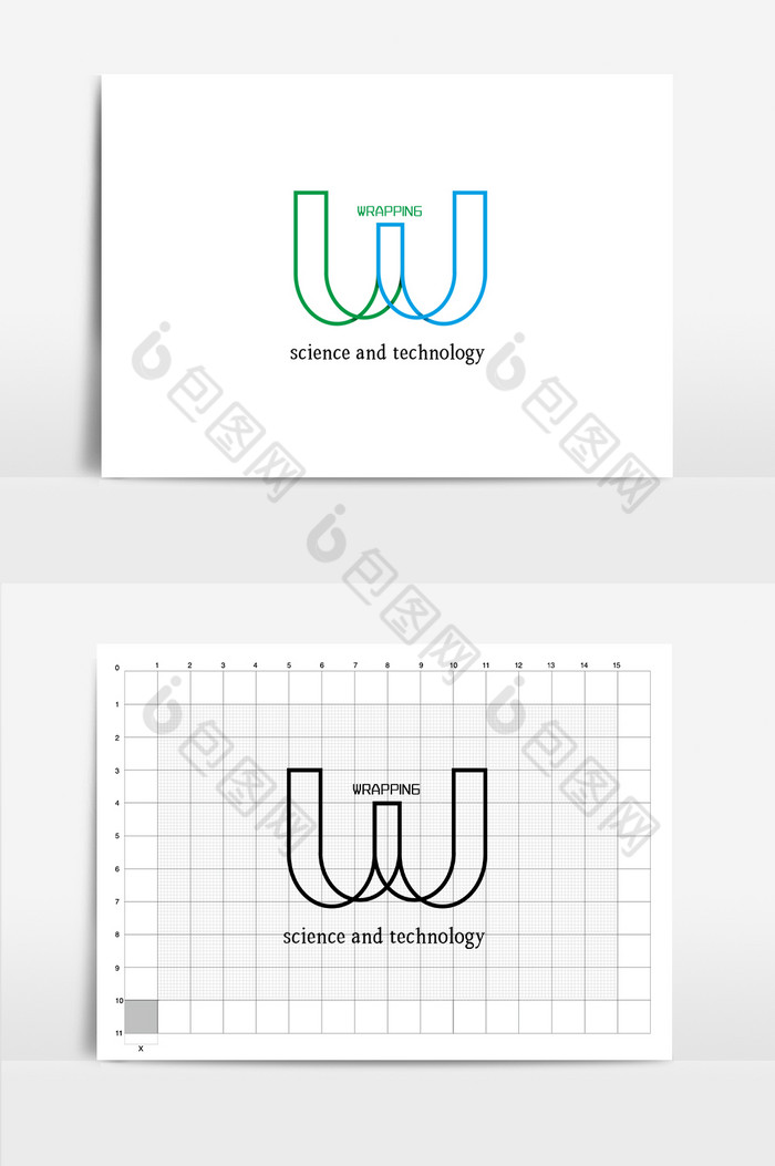 科技感异形字母logo图片图片