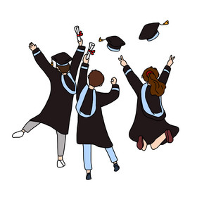 毕业了毕业季背影图片