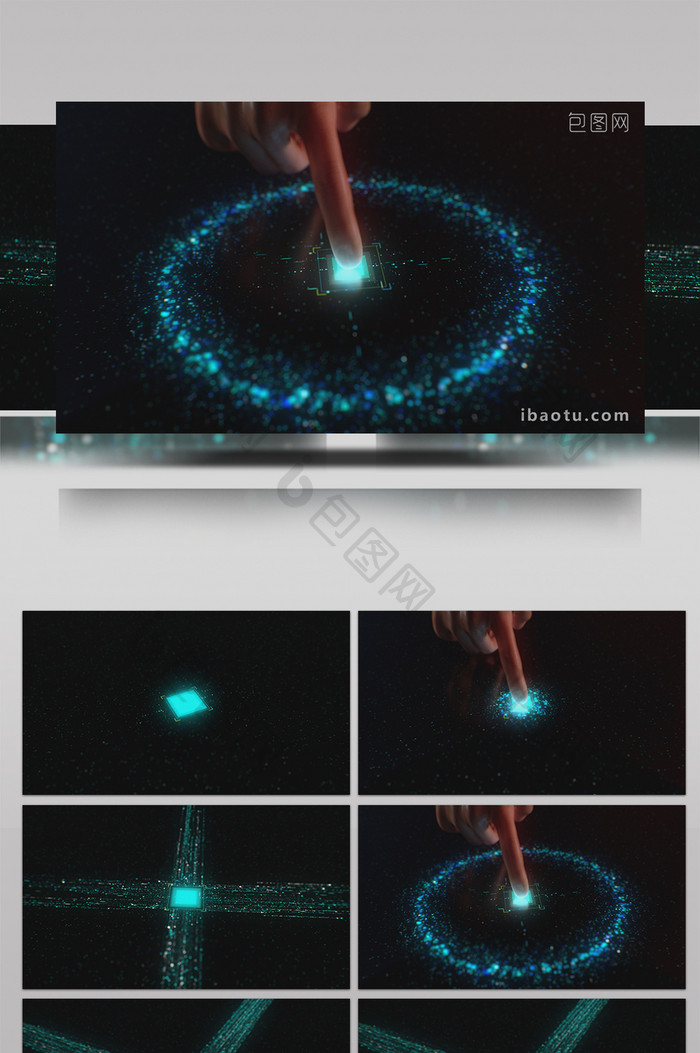 4K科技手点击高清背景视频