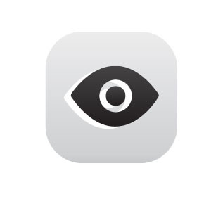黑色简约眼睛图标填充icon图标动效图片