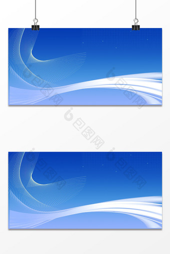 简约蓝色渐变科技商务线条感背景图片
