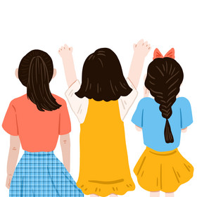 毕业季毕业生女生背影图片