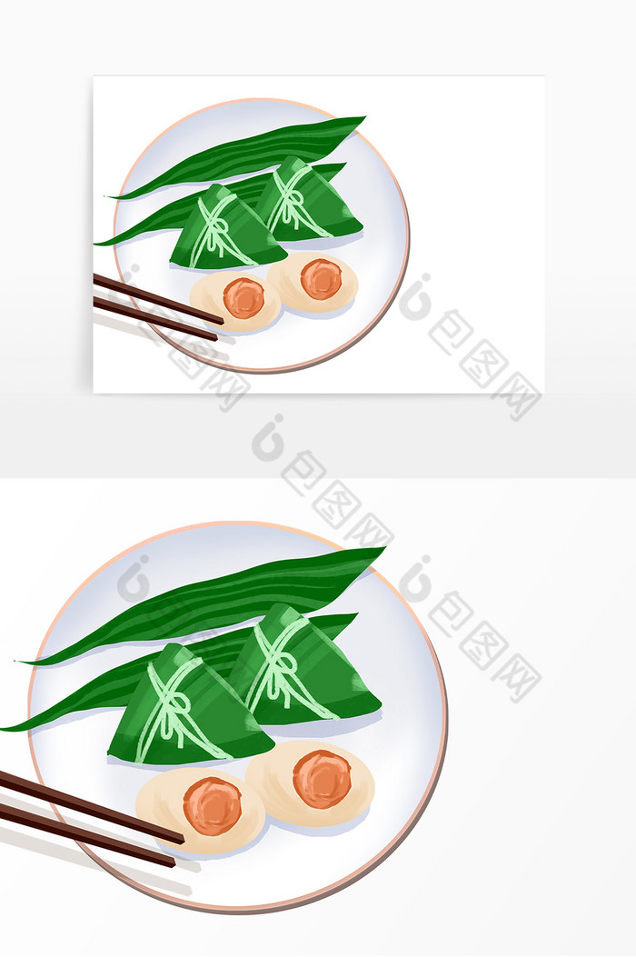 端午小吃咸鸭蛋粽子图片图片