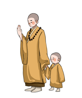 大小僧侣僧人僧衣图片