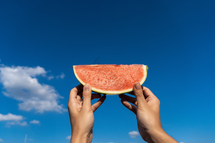 夏日水果西瓜解暑图片