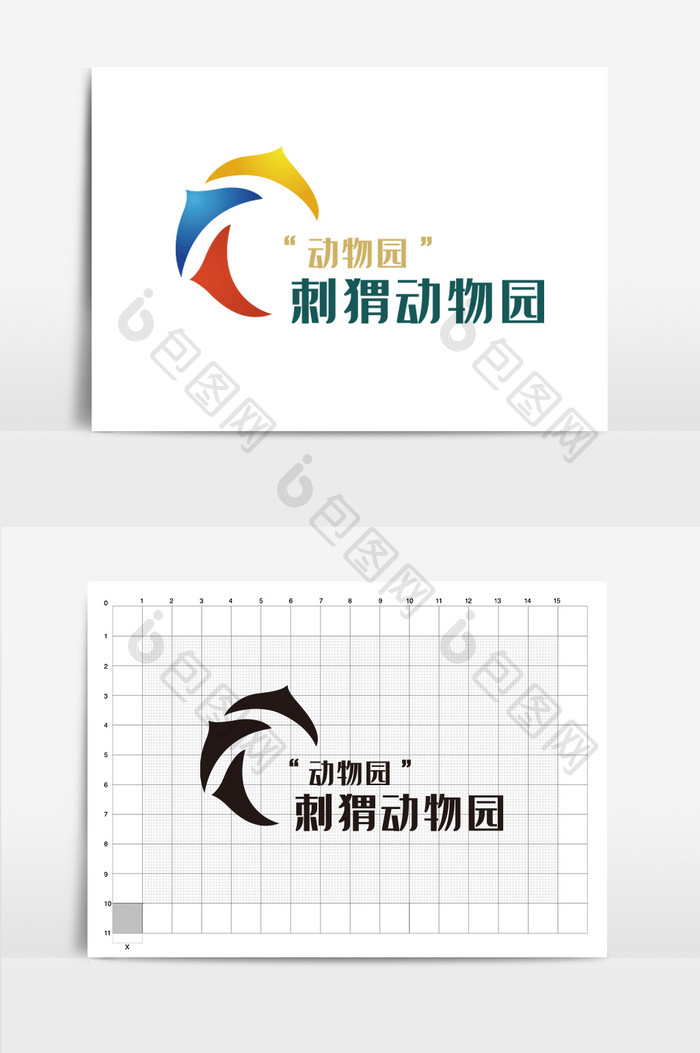 C字母形logo动物园LOGO