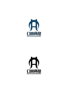 口川商贸企业字母LOGO