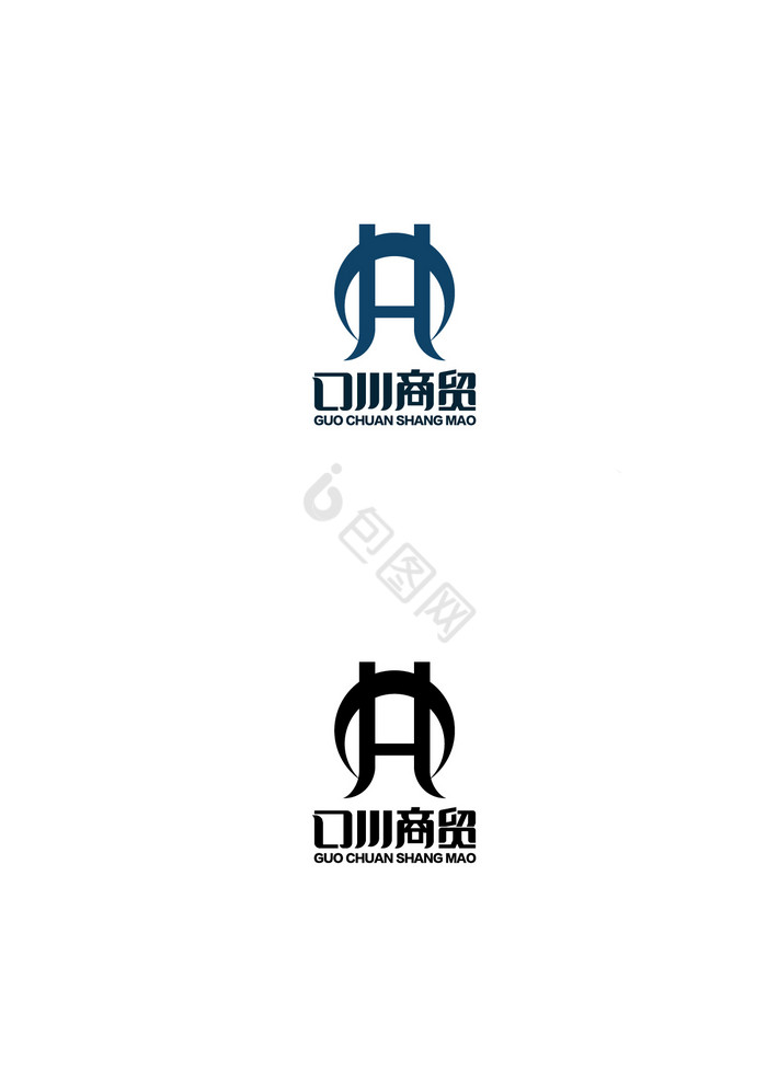 口川商贸企业字母LOGO图片