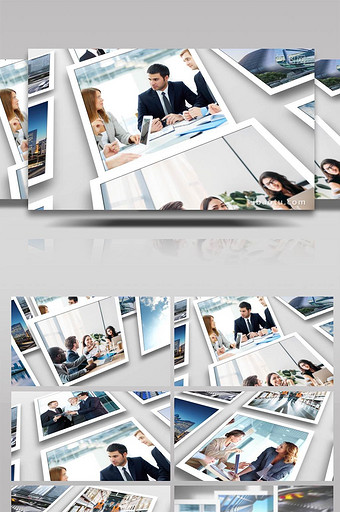 企业团队文化形象照片展示多图AE模板图片