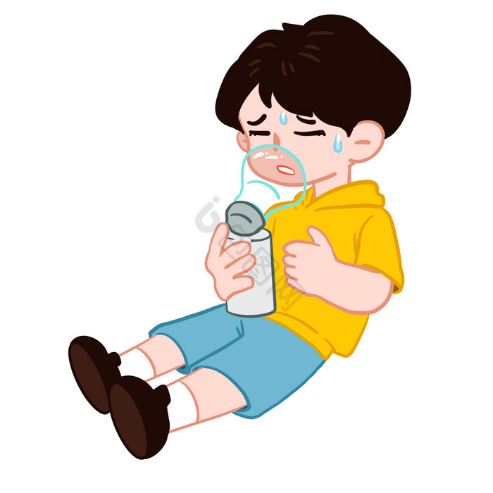 哮喘支气管肺炎男孩图片
