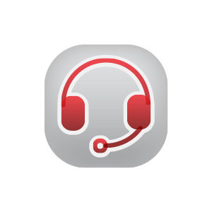红色耳机互联网图标面形icon图标动效