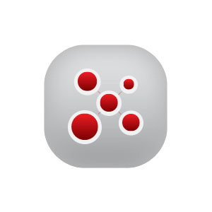 红色联合互联网图标面形icon图标动效