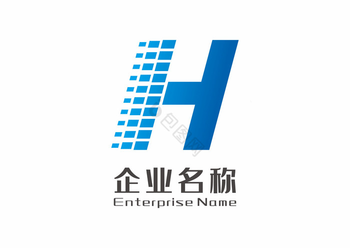 字母H企业LOGO标志图片