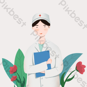 插画护士形象