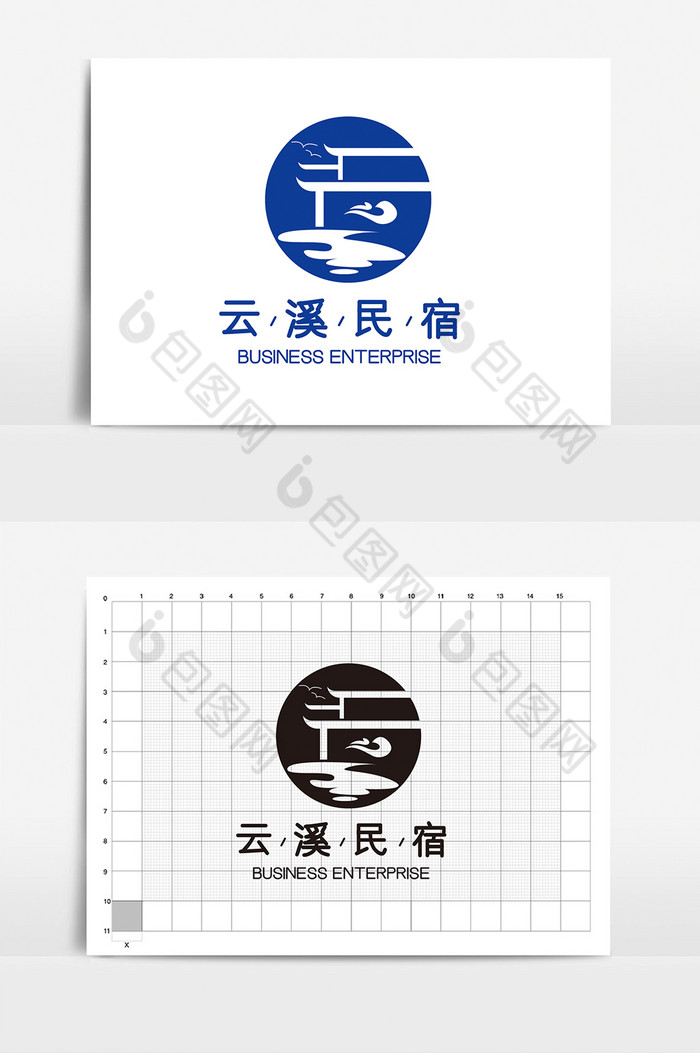 旅游民宿行业型logoVI标志图片图片