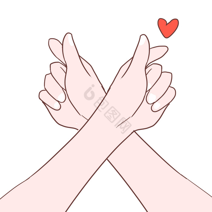 情侣笔芯互动手势