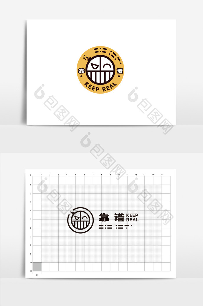 脸谱LOGO炸弹笑脸LOGO