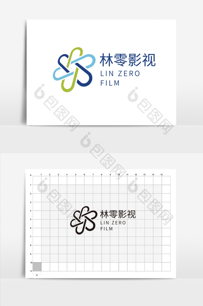 风车花朵通用型logo