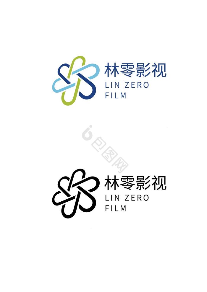 风车花朵型logo图片