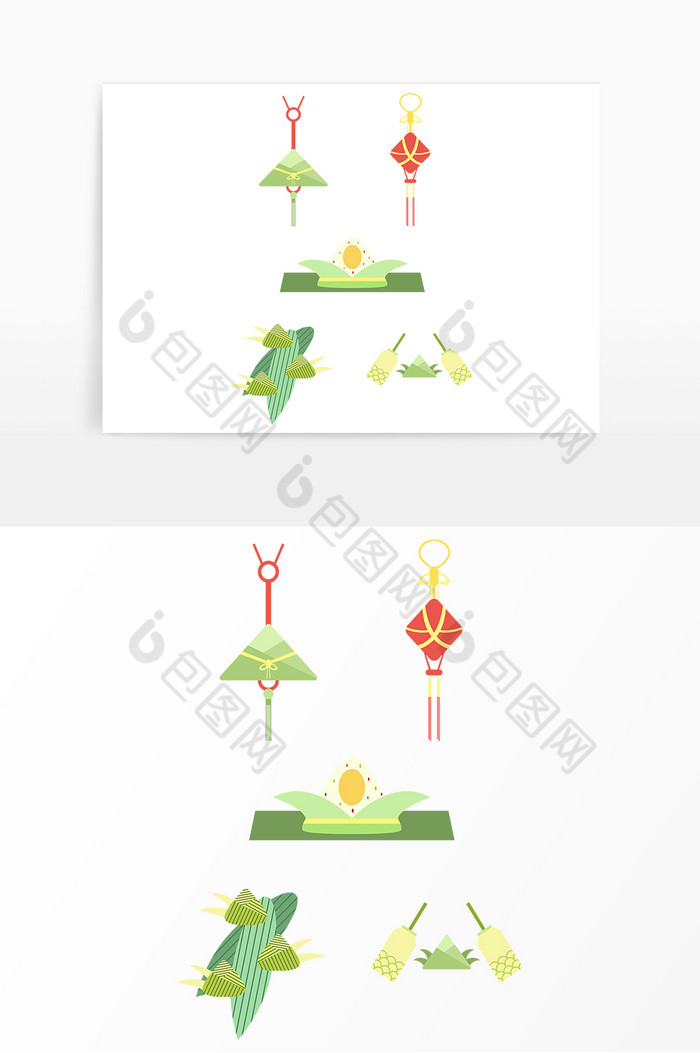 端午节粽子香包船桨图片图片