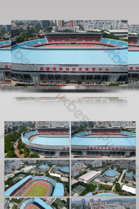 航拍福建省奥林匹克体育中心