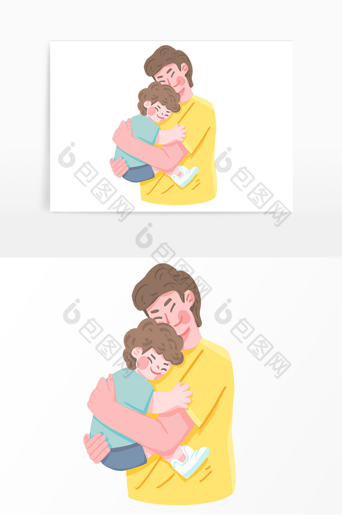 父亲节爸爸抱儿子图片图片
