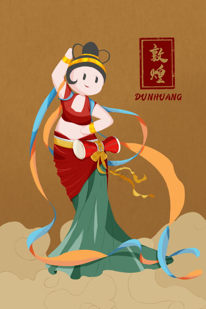 敦煌仙女飞天图片-敦煌仙女飞天素材免费下载-包图网