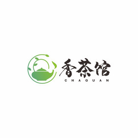 茶楼茶叶茶馆茶壶香茶LOGO标志VI