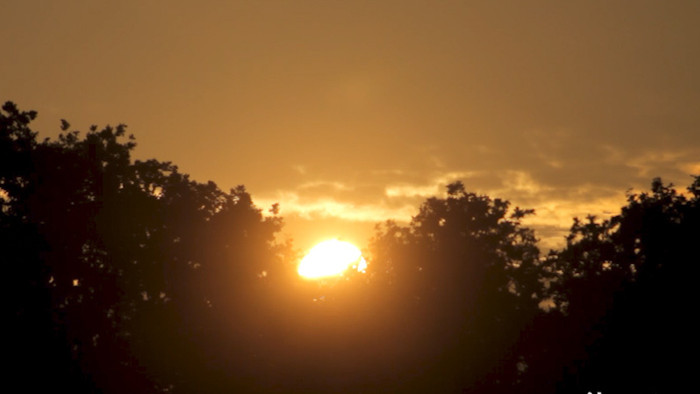 延迟拍摄日落黄昏夜晚夕阳自然风光