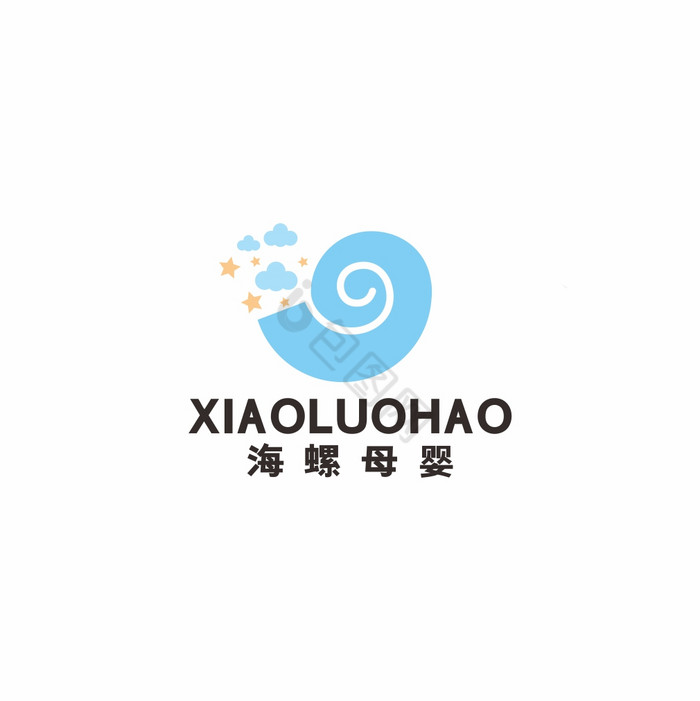 海螺母婴用品婴儿商店LOGO标志VI图片