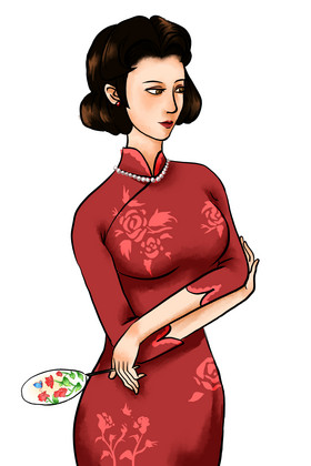 老上海民国旗袍美女图片