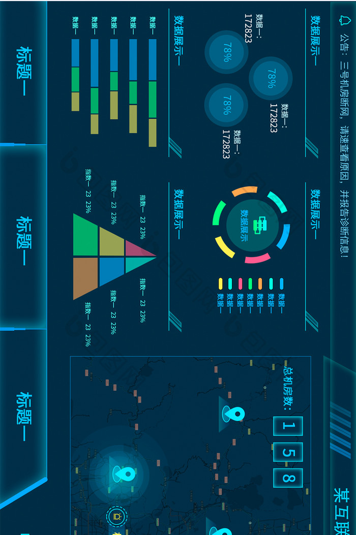 数据后台网络运维可视化数据大屏