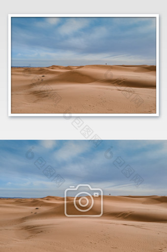 大气阴天宁夏中卫腾格里沙漠摄影图图片