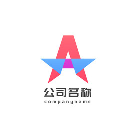彩色A字母教育培训机构行业logo