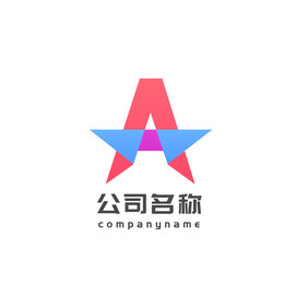 彩色A字母教育培训机构行业logo