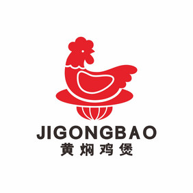 黄焖鸡米粉餐饮饭店LOGO标志VI