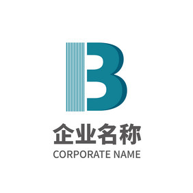 字母b形状纯字母单字母logo