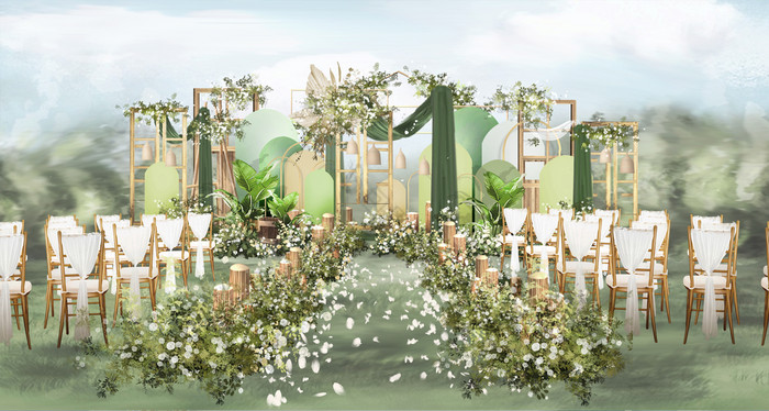 绿野仙踪仙气朦胧飘渺婚礼效果图图片