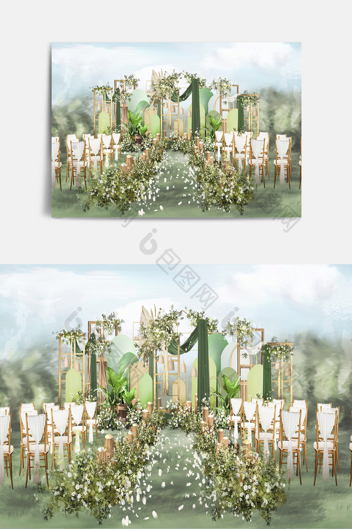 绿野仙踪仙气朦胧飘渺婚礼效果图