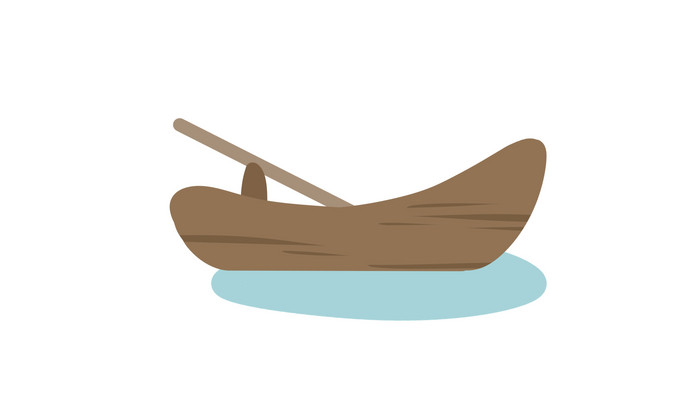 简约扁平画风交通工具类小船mg动画