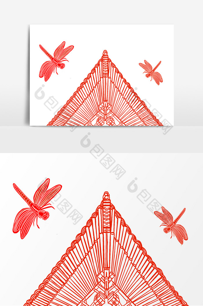 非物质文化房檐蜻蜓装饰图片图片