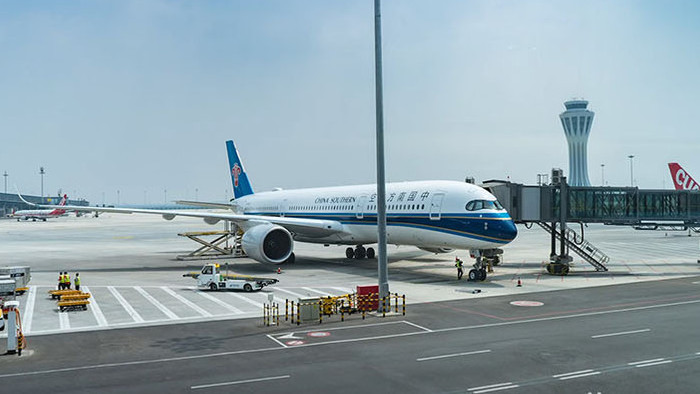 8k北京大兴国际机场延时实拍视频