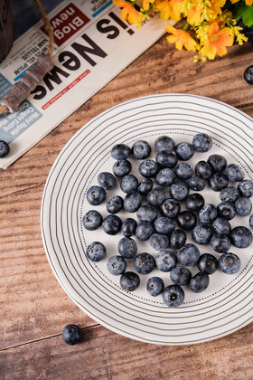 新鲜水果蓝莓食品营养鲜果摄影图