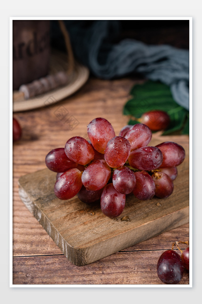 新鲜水果红提葡萄提子鲜果摄影图图片图片
