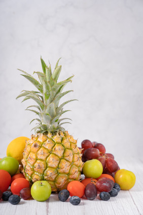 新鲜水果果蔬营养组合搭配摄影图