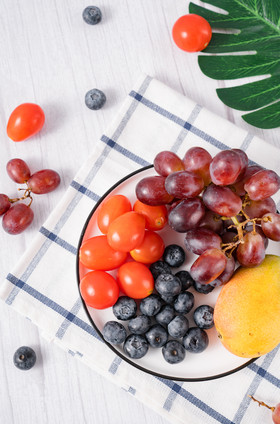 新鲜水果组合营养鲜果摄影图