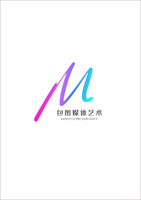 炫彩媒体传媒艺术字母LOGO设计