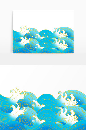 线性大海海浪图图片