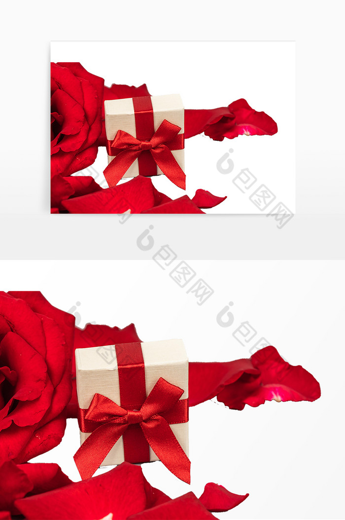 爱情礼物和玫瑰花图片图片